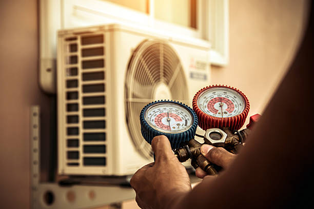 Professional Hvac technician working in Powers Lake, WI